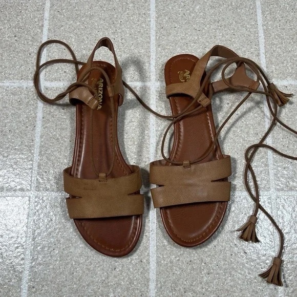 Arizona Love Shoes - Arizona Love Brown Lace-Up Sandals
